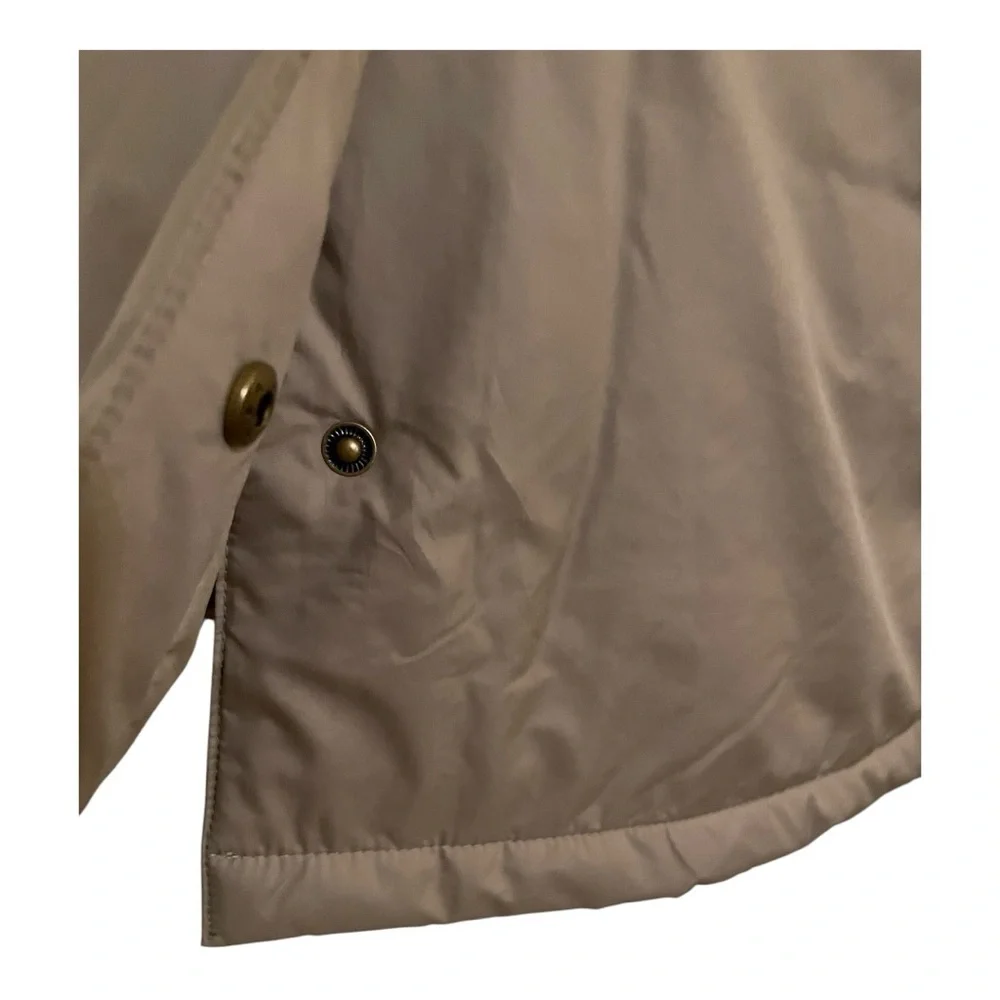 Mens Jos A Bank Travel Tech Collared Overcoat Beige Trench Insulated Coat XL